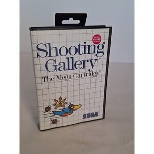 Shooting Gallery Sega Master System Mega Cartridge CIB Complete w Manual Insert
